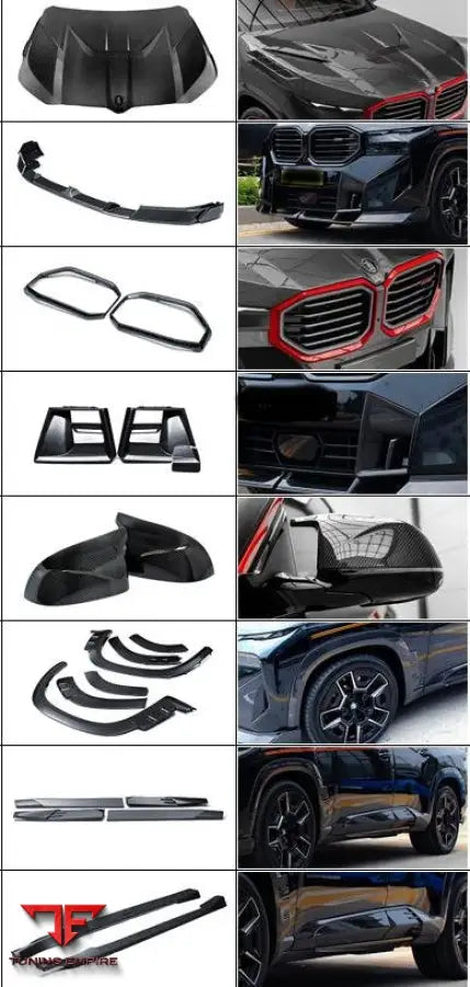 BMW XM G09 CARBON FIBER PARTS