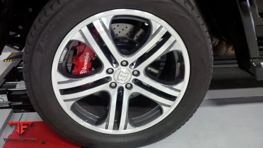 BRABUS 22″ MONOBLOCK Q WHEEL SET TITANIUM POLISHED FOR W463 (1999-2018)