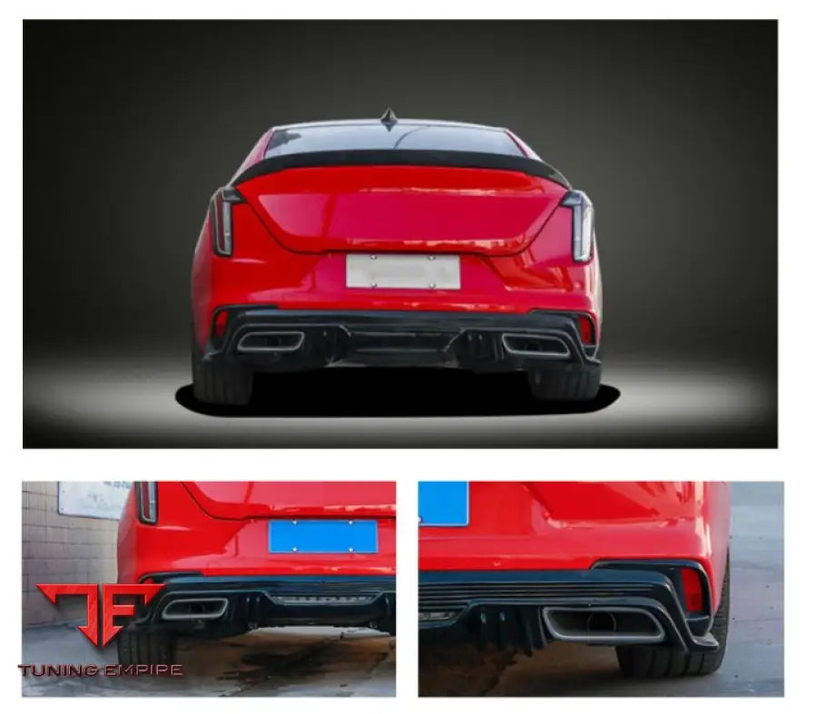CADILLAC CT4 2020 + CT4 BLACK WING STYLE CT4 V STYLE FRONT BUMPER REAR DIFFUSER