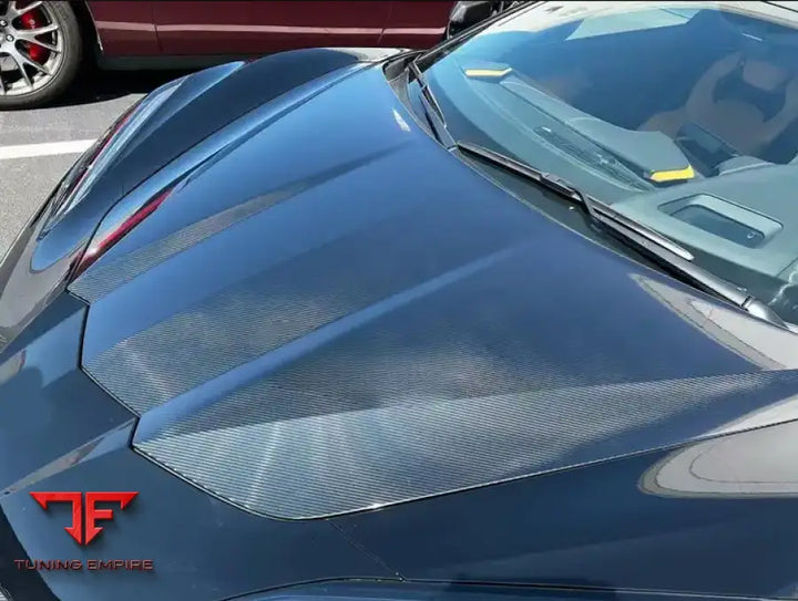 CHEVROLET CORVETTE C8 2020 + OEM STYLE CARBON FIBER HOOD