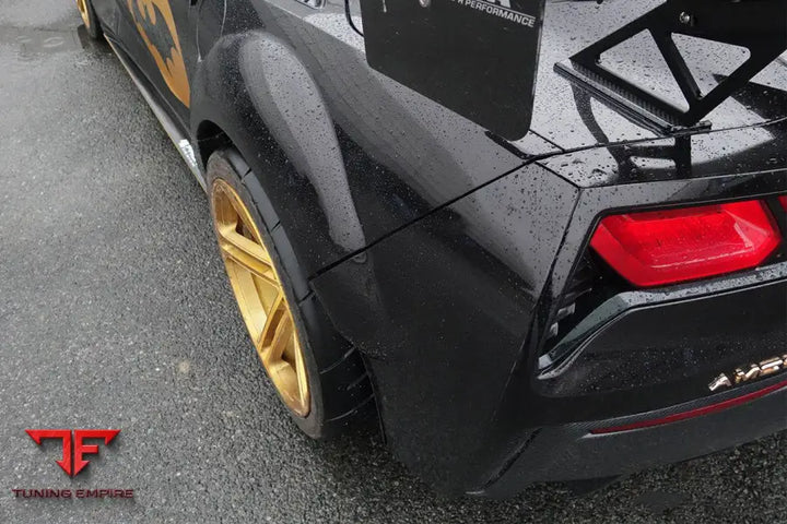 CORVETTE C7 PD STYLE WIDE BODY REAR FLARES AND SIDE SKIRTS BSD