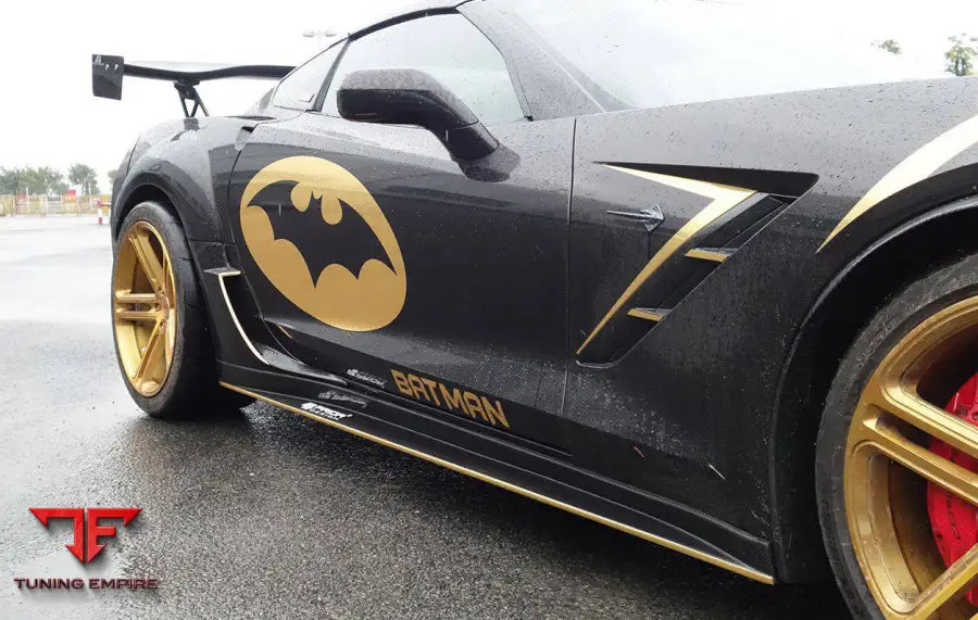 CORVETTE C7 PD STYLE WIDE BODY REAR FLARES AND SIDE SKIRTS BSD