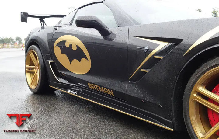 CORVETTE C7 PD STYLE WIDE BODY REAR FLARES AND SIDE SKIRTS BSD