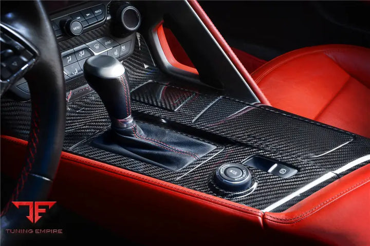 CORVETTE C7 Z06 GRANDSPORT DRY CARBON FIBER INTERIOR CUP HOLDER COVER PANEL TRIM BSD