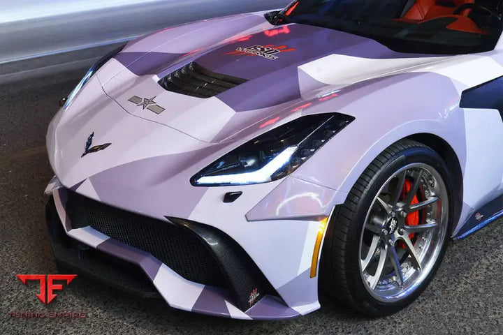 CORVETTE C7 Z51 OE STYLE CARBON FIBER HOOD VENT BSD