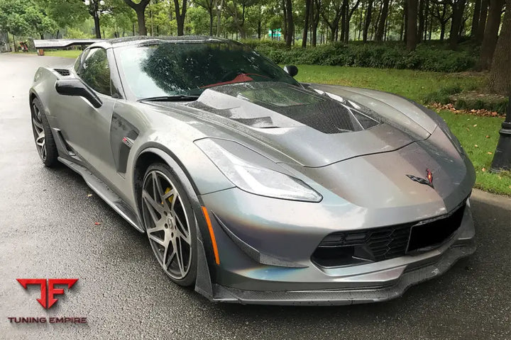 CORVETTE C7 Z51 Z06 GRANDSPORT CARBON FIBER FRONT LIP (NO WINGLETS) BSD