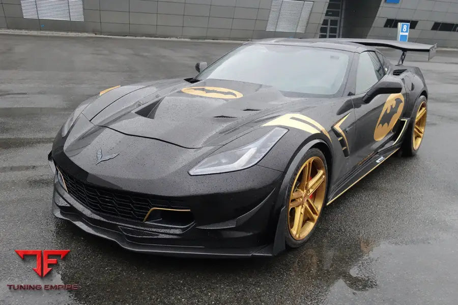 CORVETTE C7 Z51 Z06 GRANDSPORT CARBON FIBER FRONT LIP WITH CAPS BSD