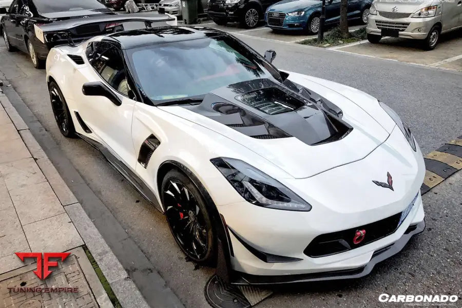 CORVETTE Z06 GRANDSPORT AR STYLE CARBON FIBER SIDE SKIRTS BSD