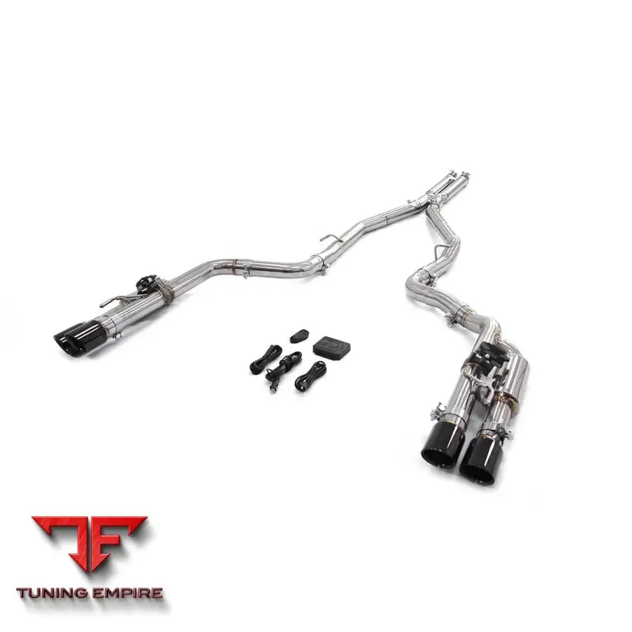 DODGE CHALLENGER SRT 6.2L STAINLESS STEEL CATBACK RAZOR EXHAUST WITH MUFFLER VALVE