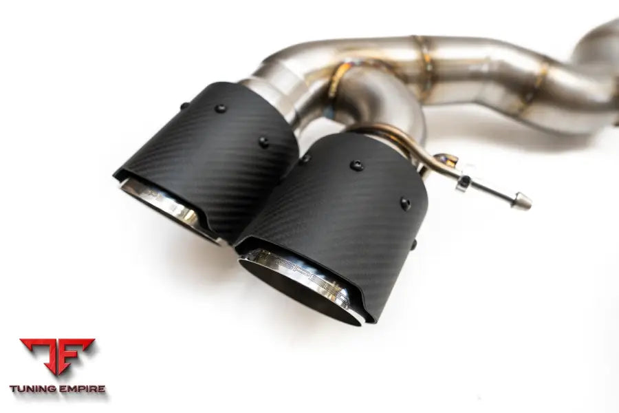 FABSPEED BMW M5 F90 MUFFLER BYPASS PIPES WITH QUAD STYLE TIPS