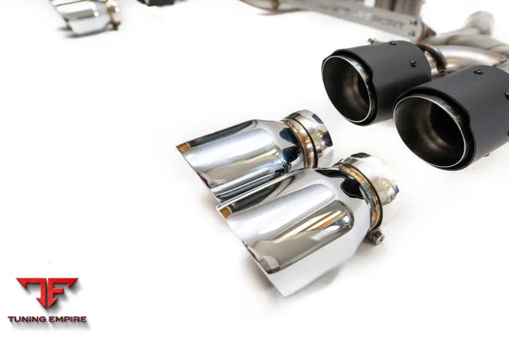 FABSPEED BMW M5 F90 MUFFLER BYPASS PIPES WITH QUAD STYLE TIPS