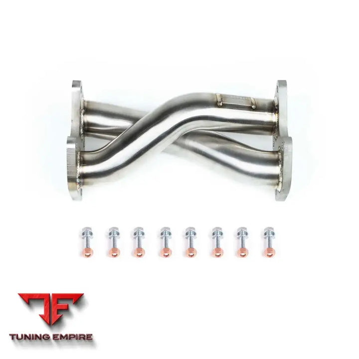 FABSPEED FERRARI F8 TRIBUTO REAR CENTER MUFFLER BYPASS X-PIPE (2020+)