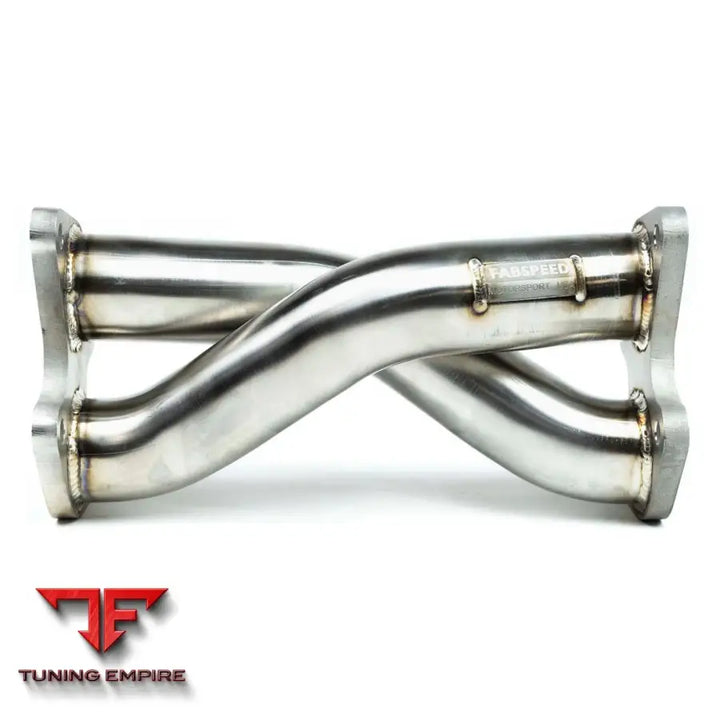 FABSPEED FERRARI F8 TRIBUTO REAR CENTER MUFFLER BYPASS X-PIPE (2020+)