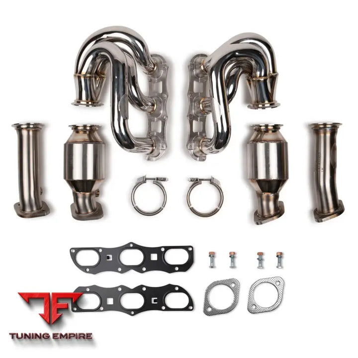 FABSPEED PORSCHE 981 BOXSTER/CAYMAN HEADERS WITH HJS CATALYTIC CONVERTERS (2013-2016)