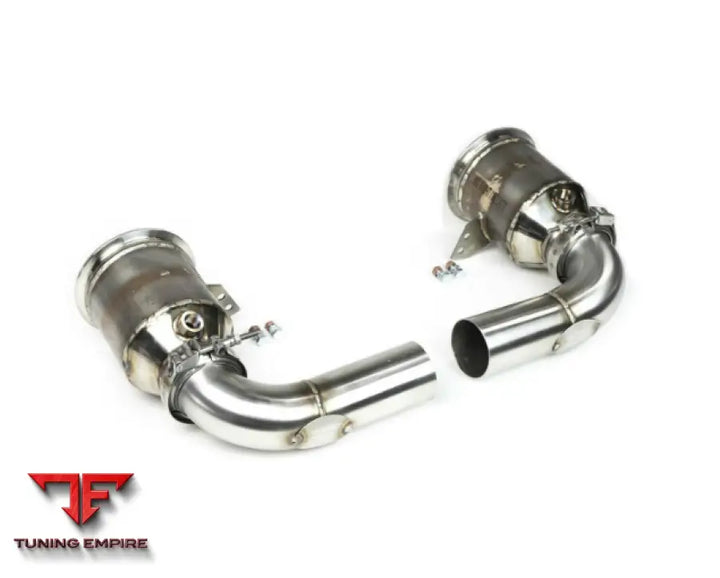 FABSPEED PORSCHE 992 TWIN TURBO/TWIN TURBO S SPORT CATALYTIC CONVERTERS WITH GT2RS STYLE OUTLETS(2021+)