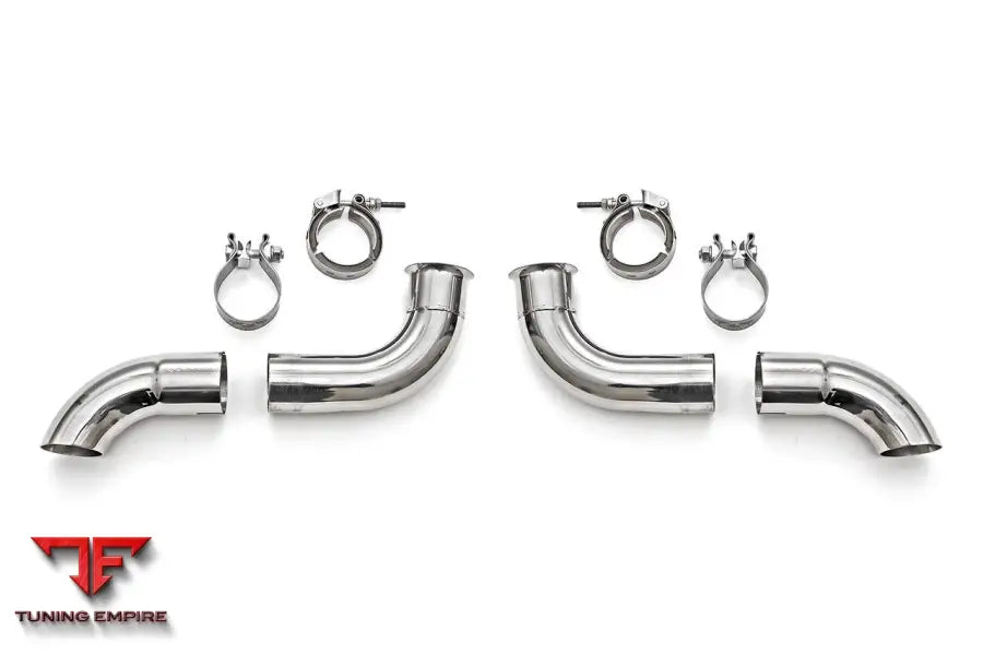 FABSPEED PORSCHE 996 GT3 COMPETITION MUFFLER OUTLETS W/ADJUSTABLE TURNDOWNS (1999-2005)