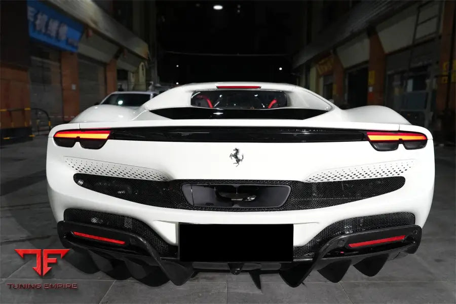 FERRARI 296 GTB (TYPE F171) OE STYLE CARBON FIBER REAR DIFFUSER BSD