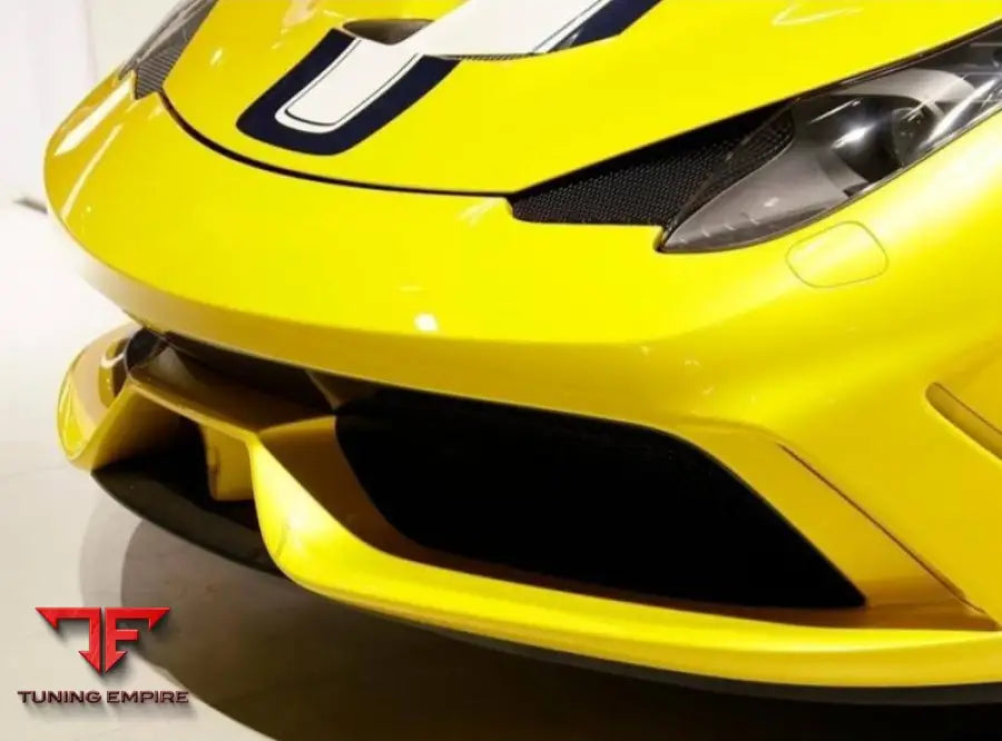 FERRARI 458 BODY KIT (2010–2015) – FRP & CARBON FIBER FRONT BUMPER & BONNET