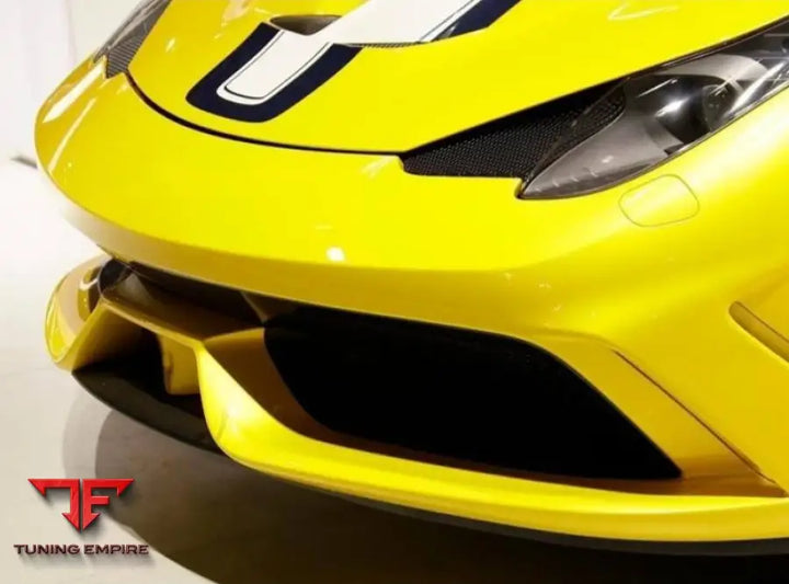 FERRARI 458 BODY KIT (2010–2015) – FRP & CARBON FIBER FRONT BUMPER & BONNET
