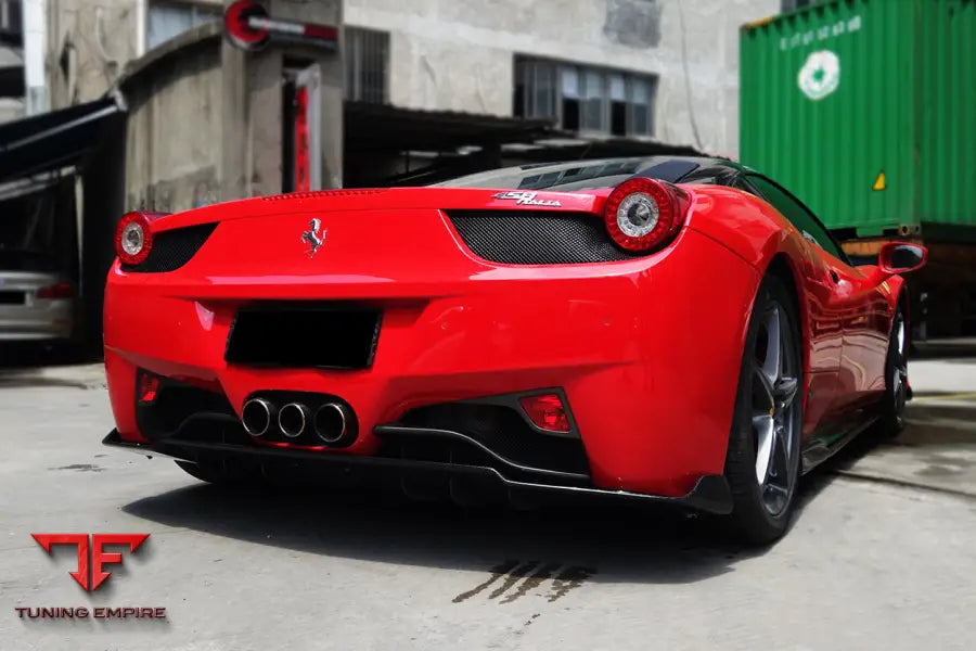 FERRARI 458 COUPE & SPYDER AV STYLE CARBON FIBER FULL LIP BODY KIT BSD