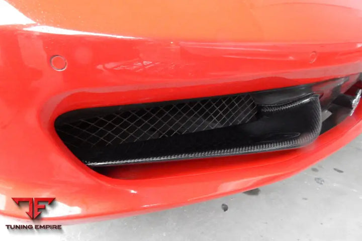FERRARI 458 COUPE SPYDER CARBON FIBER FRONT CANARDS BSD