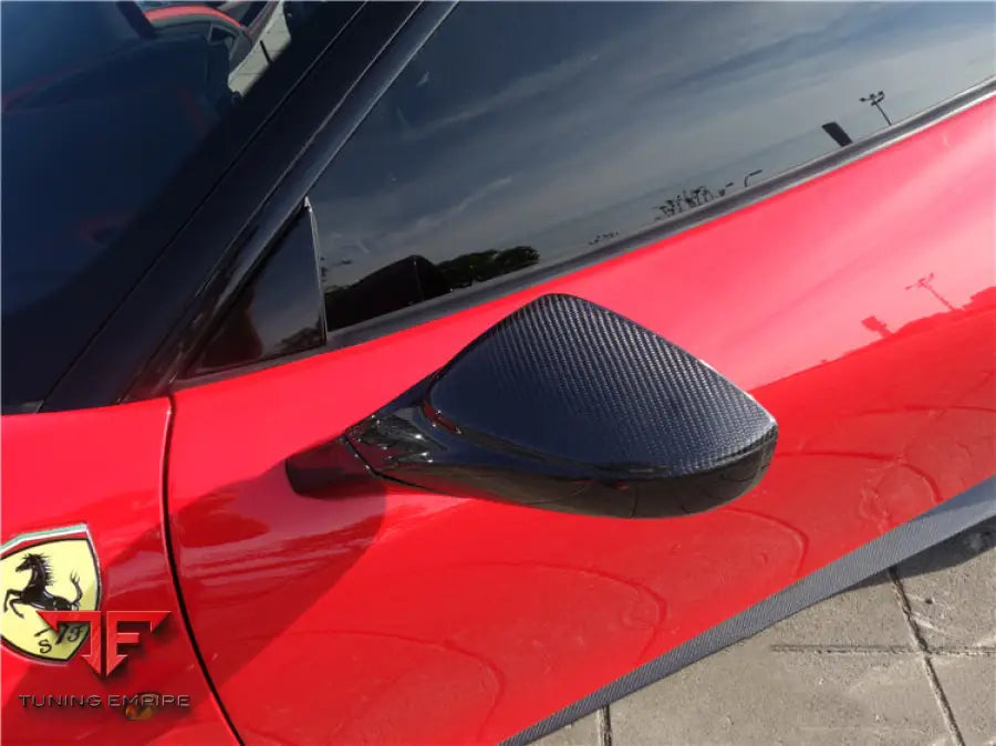 FERRARI 458 COUPE SPYDER SPECIALE DRY CARBON FIBER MIRROR HOUSING REPALCEMENT BSD