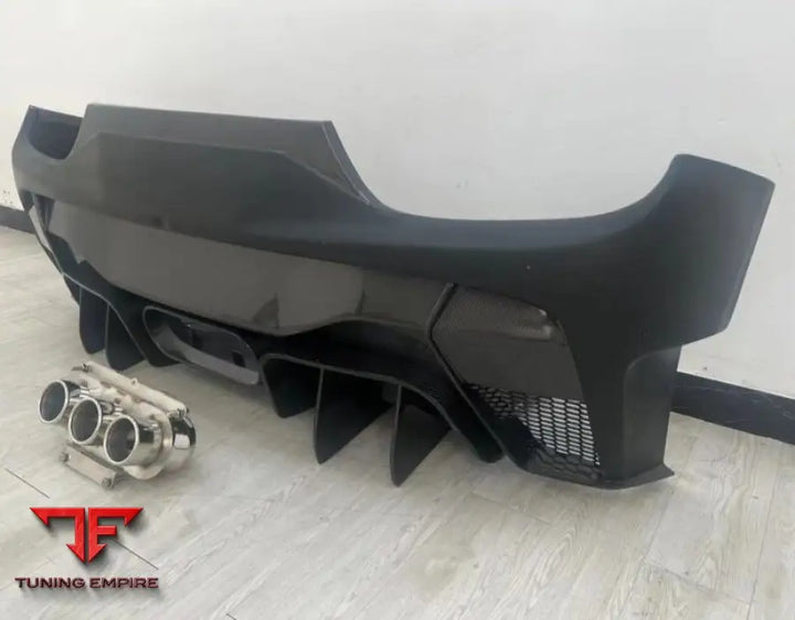 FERRARI 458 FOR V STYLE REAR BUMPER CARBON FIBER & FRP WITH EXHAUST TIPS 2013–2016