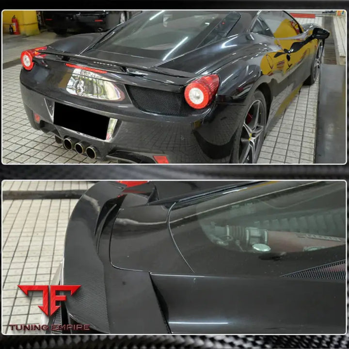 FERRARI 458 ITALIA GT3 CARBON FIBER REAR TRUNK SPOILER 2011-2013Y