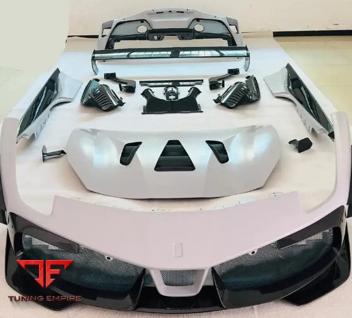 FERRARI 488 CONVERSION CHALLENGE EVO DRY CARBON FIBER PARTS