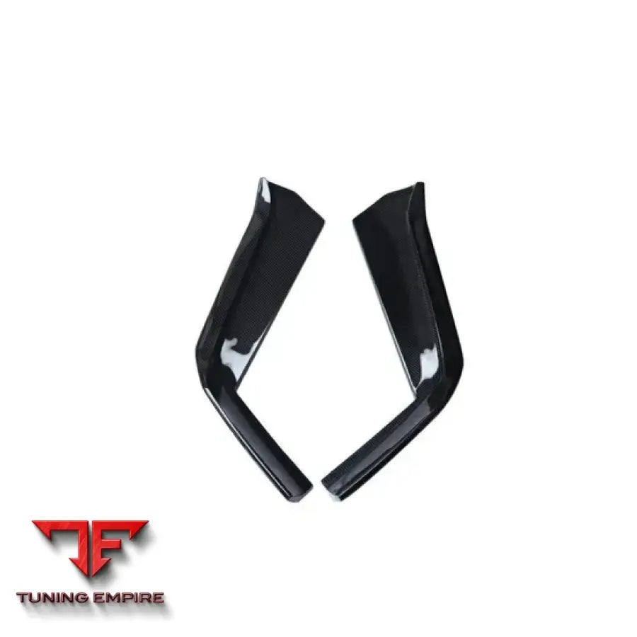 FERRARI 488 CONVERTIBLE COUPE 2-DOOR CARBON FIBER FRONT BUMPER SPLITTERS 2015-2019Y