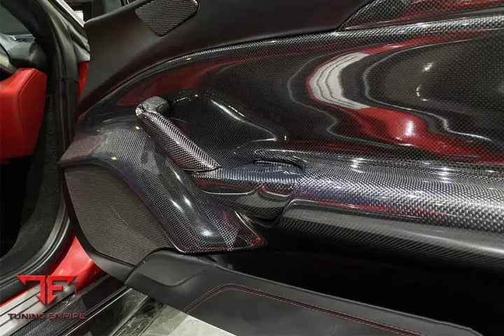 FERRARI 488 GTB & SPYDER CARBON FIBER DOOR HANDLE INTERIOR BSD
