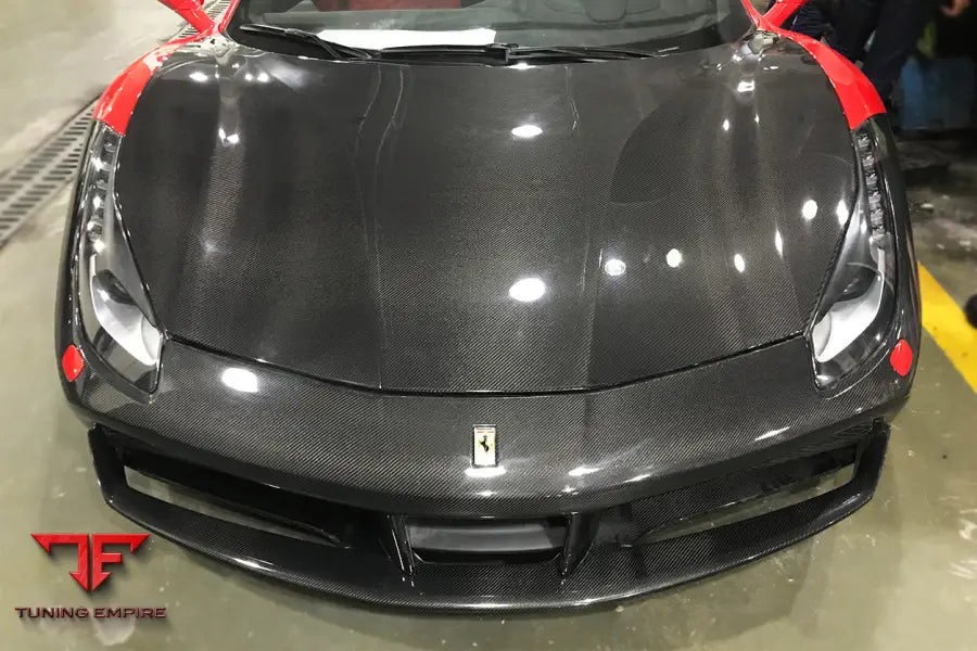 FERRARI 488 GTB & SPYDER CARBON FIBER HOOD BSD