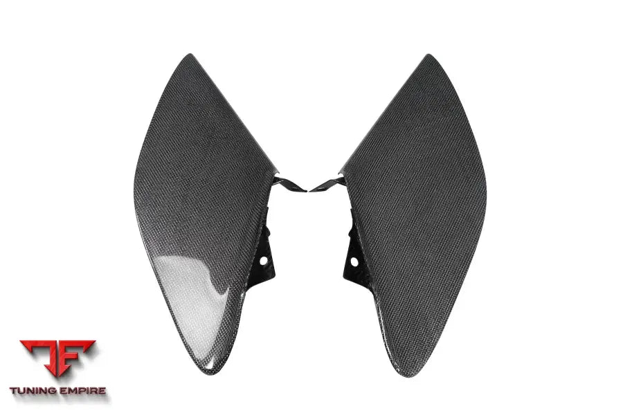 FERRARI 488 GTB & SPYDER DRY CARBON FIBER SIDE AIR INTAKE FINS BSD