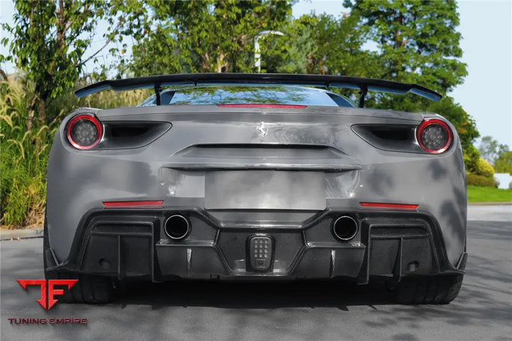 FERRARI 488 GTB & SPYDER IMP-PERFORMANCE CARBON FIBER REAR DIFFUSER BSD