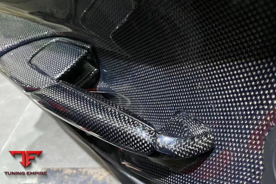 FERRARI 488 GTB SPYDER OE STYLE CARBON FIBER DOOR HANDLE INTERIOR BSD