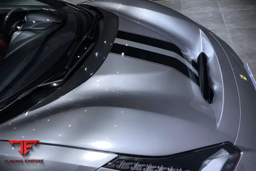 FERRARI 488 GTB & SPYDER PISTA STYLE FRONT BUMPER SET W/HOOD BSD