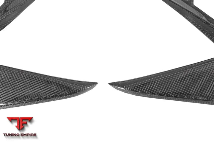 FERRARI 488 PISTA CARBON FIBER FRONT BUMPER VENT CANARDS BSD