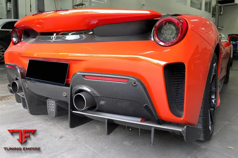 FERRARI 488 PISTA CARBON FIBER REAR DIFFUSER BSD
