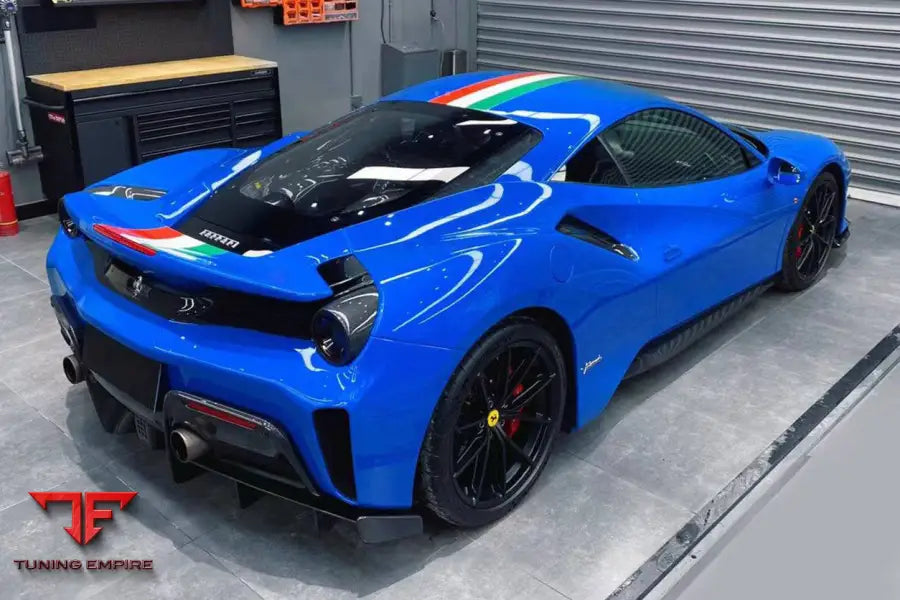 FERRARI 488 PISTA OEM STYLE CARBON FIBER REAR DIFFUSER BSD