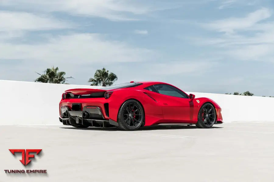 FERRARI 488 PISTA FORGED WHEELS AND EXHAUST SYSTEM