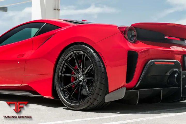 FERRARI 488 PISTA FORGED WHEELS AND EXHAUST SYSTEM