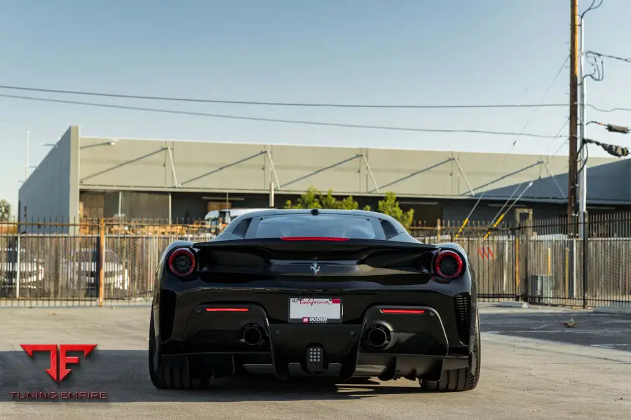 FERRARI 488 PISTA FORGED WHEELS AND EXHAUST SYSTEM