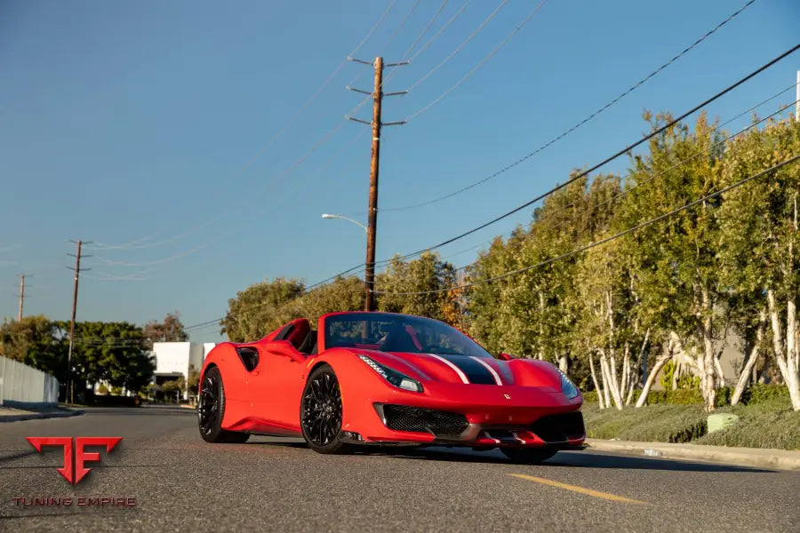 FERRARI 488 PISTA FORGED WHEELS AND EXHAUST SYSTEM