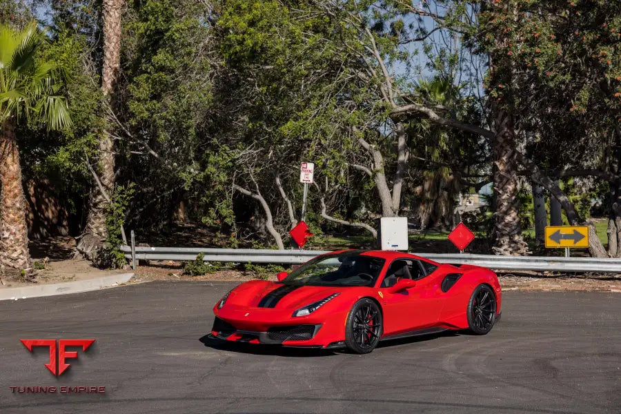 FERRARI 488 PISTA FORGED WHEELS AND EXHAUST SYSTEM