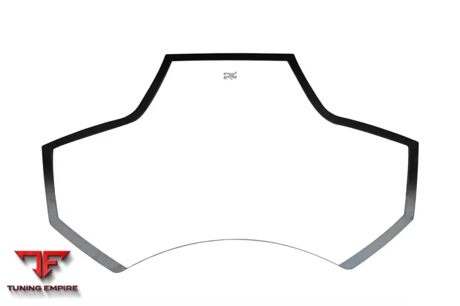 FERRARI 488 SPYDER 1X1 WEAVE DRY CARBON FIBER ENGINE HOOD WITH GLASS BSD