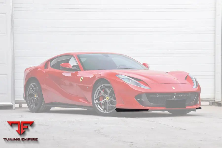 FERRARI 812 SUPERFAST & GTS OEM STYLE DRY CARBON FIBER FRONT SIDE SPLITTER BSD
