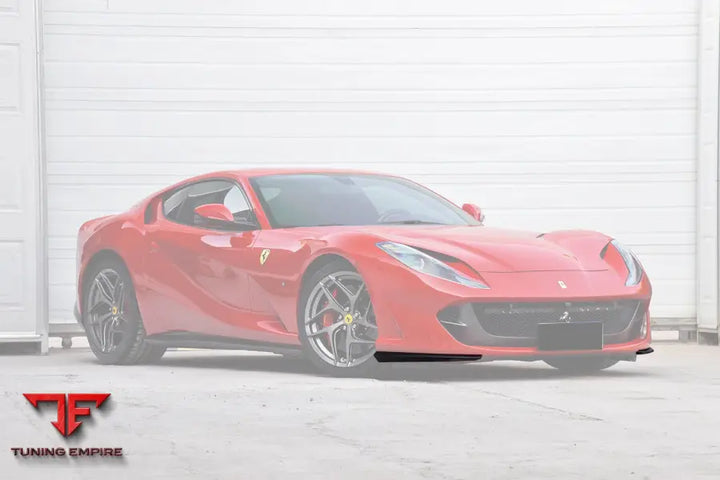 FERRARI 812 SUPERFAST & GTS OEM STYLE DRY CARBON FIBER FRONT SIDE SPLITTER BSD