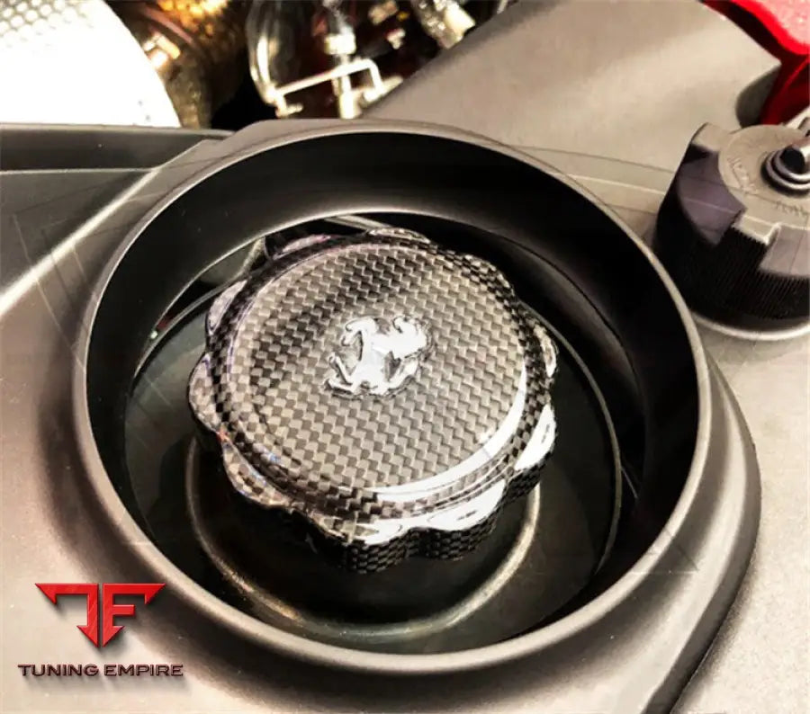 FERRARI (ALL MODELS) DRY CARBON FIBER OIL CAP COVER BSD