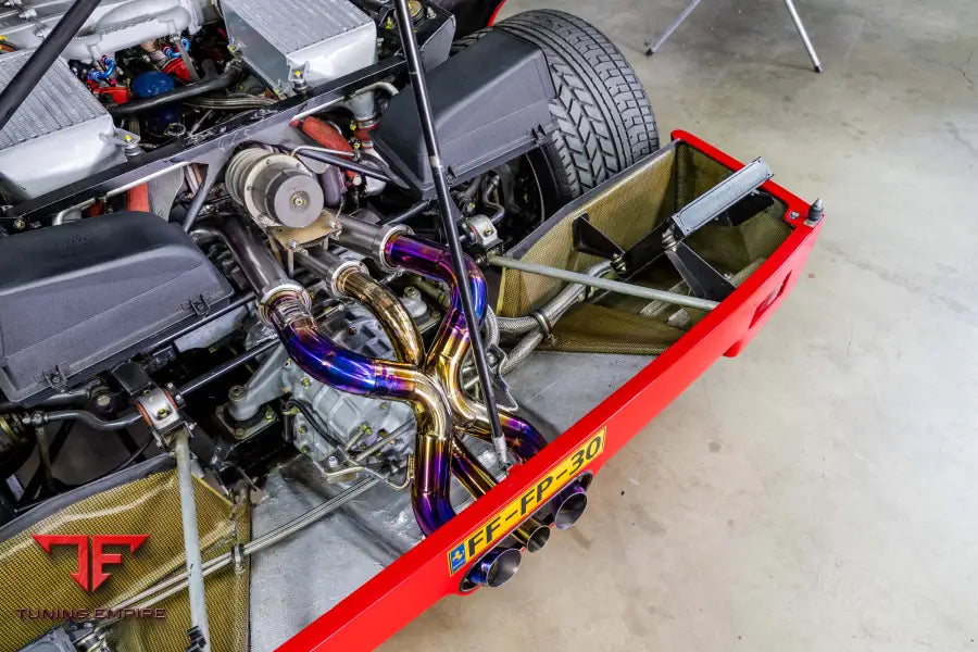 FERRARI F40 FORGED WHEELS AND EXHAUST SYSTEM