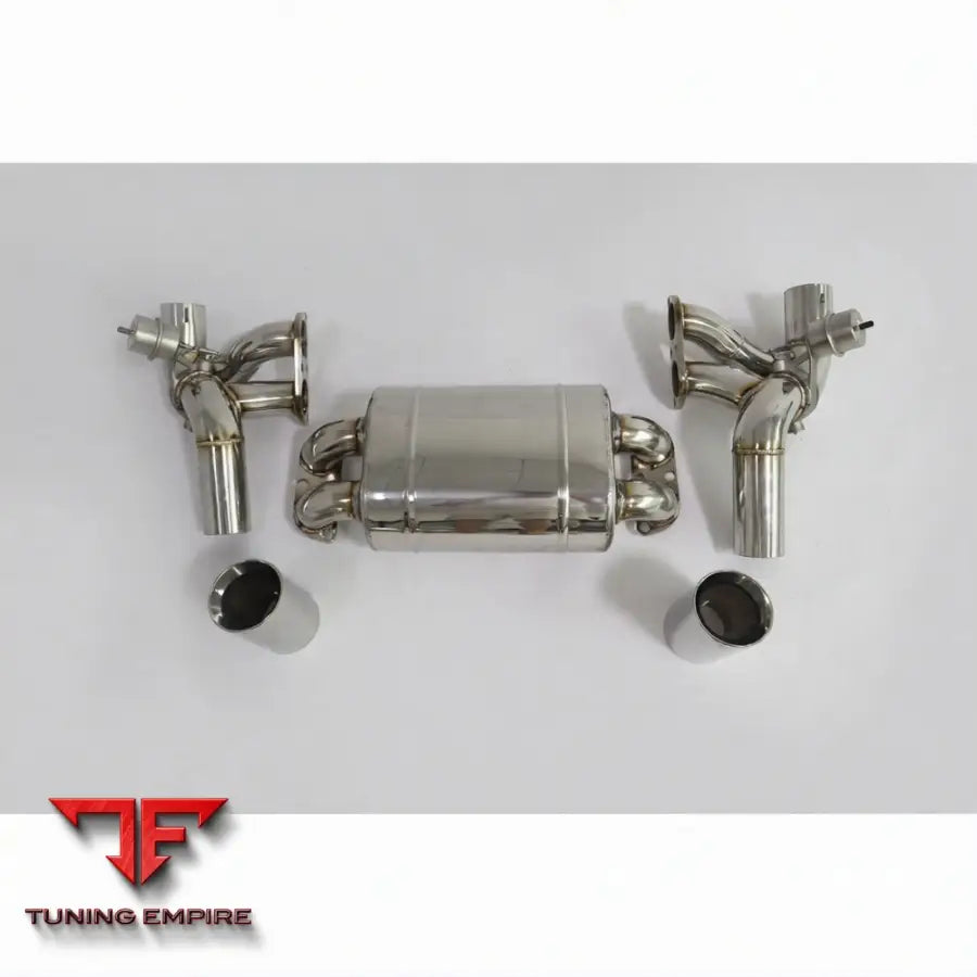 FERRARI F430 STAINLESS STEEL CATBACK RAZOR EXHAUST WITH MUFFLER VALVE